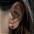 BRINCO COM ZIRCONIA PINK BANHADO A RODIO - Imagem 1
