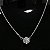 COLAR PONTO DE LUZ MOISSANITE EM PRATA 925 - 6MM - Imagem 2