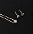 CONJUNTO PONTO DE LUZ BANHADO A OURO 18 K - Imagem 1