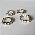 BRINCO ARGOLA DUO COM ZIRCONIAS BANHADO A OURO 18 K - Imagem 3