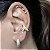 BRINCO ARGOLA COM ZIRCONIAS CRISTAIS BANHADO A OURO 18 K - ARGOLINHA - Imagem 1