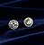 BRINCO DUO PONTO DE LUZ COM ZIRCÔNIA CRISTAL BANHADO A OURO 18K - Imagem 2