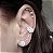 BRINCO PIERCING TRES ZIRCÔNIAS BANHADO EM RODIO - Imagem 1