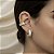 BRINCO PIERCING FAKE COM ZIRCÔNIAS CRISTAL BANHADO A OURO 18K - Imagem 1