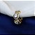BRINCO PIERCING FAKE COM ZIRCÔNIAS CRISTAL BANHADO A OURO 18K - Imagem 2