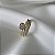 BRINCO PIERCING FAKE DUPLO COM ZIRCONIAS BANHADO A OURO 18 K - Imagem 1