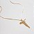 COLAR JESUS CRAVEJADO COM ZIRCONIAS CRISTAIS BANHADO A OURO 18K - Imagem 2