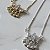 COLAR OLHO GREGO COM ZIRCONIAS CRISTAL BANHADO A OURO 18 k OU PRATA - Imagem 1
