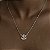 COLAR OLHO GREGO COM ZIRCONIAS CRISTAL BANHADO A OURO 18 k OU PRATA - Imagem 3