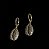 BRINCO ARGOLA BUZIOS CRAVEJADOS COM ZIRCONIASBANHADO A OURO 18 K - Imagem 2