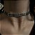 COLAR CHOKER TRIPLO AJUSTAVEL BANHADO A RODIO - Imagem 3