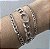 PULSEIRA TRES CORRENTES E FECHO IMA BANHADO A RODIO - Imagem 1