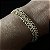 PULSEIRA TRES CORRENTES E FECHO IMA BANHADO A OURO 18 K - Imagem 1
