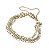 PULSEIRA TRES CORRENTES E FECHO IMA BANHADO A OURO 18 K - Imagem 3