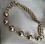 PULSEIRA CORRENTES E BOLAS BANHADO A OURO 18 K - FECHO IMA - Imagem 3