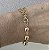 PULSEIRA CORRENTES E BOLAS BANHADO A OURO 18 K - FECHO IMA - Imagem 1
