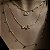 COLAR TRIO AMOR BANHADO A OURO 18 K - Imagem 1