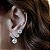 BRINCO ARGOLA ZIRCONIA BANHADO A RODIO - ARGOLINHA - Imagem 2