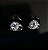 BRINCO ARGOLA ZIRCONIA BANHADO A RODIO - ARGOLINHA - Imagem 3