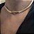 COLAR CHOKER LACRAIA BANHADO A OURO 18 K - 8MM - Imagem 1