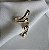 ANEL AJUSTAVEL GOTAS DUPLAS BANHADO A OURO 18 K - Imagem 3