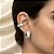 BRINCO PIERCING FAKE COM ZIRCÔNIAS CRISTAL BANHADO A RODIO - Imagem 1