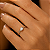 ANEL SOLITARIO COM ZIRCONIA CRISTAL EM PRATA 925 - Imagem 1