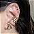 BRINCO EAR HOOK LISO BANHADO A OURO 18 K OU RODIO - Imagem 2