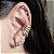 BRINCO EAR HOOK LISO BANHADO A OURO 18 K OU RODIO - Imagem 1