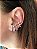 BRINCO EAR HOOK LISO BANHADO A OURO 18 K OU RODIO - Imagem 3