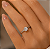 ANEL SOLITARIO COM ZIRCONIA CRISTAL EM PRATA 925 - Imagem 1
