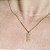 COLAR COM PINGENTE FE BANHADO OURO 18 K - Imagem 1