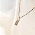 COLAR COM PINGENTE FE BANHADO OURO 18 K - Imagem 3