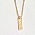 COLAR COM PINGENTE FE BANHADO OURO 18 K - Imagem 2