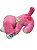 Cachorro de pelúcia pequeno rosa super fofa - Imagem 2