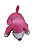 Cachorro de pelúcia pequeno rosa super fofa - Imagem 1