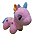 Unicórnio rosa em plush - Imagem 1