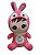 Boneca com roupa de coelho em plush grande rosa - Imagem 1