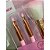 Kit com 05 Pincéis para Maquiagem Gatinho Ruby Anjo, base, pó, sombra, delineador e lábios - Imagem 7
