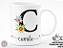 Caneca Letra "C" Floral + Porta Caneca Grátis - Imagem 3