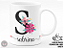 Caneca Letra "S" Floral + Porta Caneca Grátis - Imagem 3