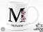 Caneca Letra "M" Floral + Porta Caneca Grátis - Imagem 3