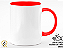 Caneca Do Seu Jeito de Cerâmica com Alça e Interior Vermelho - Imagem 3