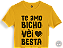 Camiseta Frase Te Amo Bicho Véi Besta Malha 100% Algodão Fio 30.1 - Imagem 1