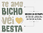 Camiseta Frase Te Amo Bicho Véi Besta Malha 100% Algodão Fio 30.1 - Imagem 8