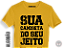 Camiseta DO SEU JEITO: malha 100% ALGODÃO Penteado Fio 30.1. Personalize a sua! - Imagem 5