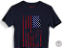 Camiseta Skull on thr Flag 100% Algodão 30.1 Penteado - Imagem 1