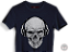 Camiseta Skull Listening To Music Malha 100% Algodão 30.1 Penteado - Imagem 3