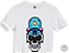 Camiseta SKULL Head Skate Malha 100% Algodão 30.1 Penteado - Imagem 2
