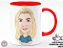 Caricatura na Caneca Vermelha + Porta Caneca Grátis - Imagem 3